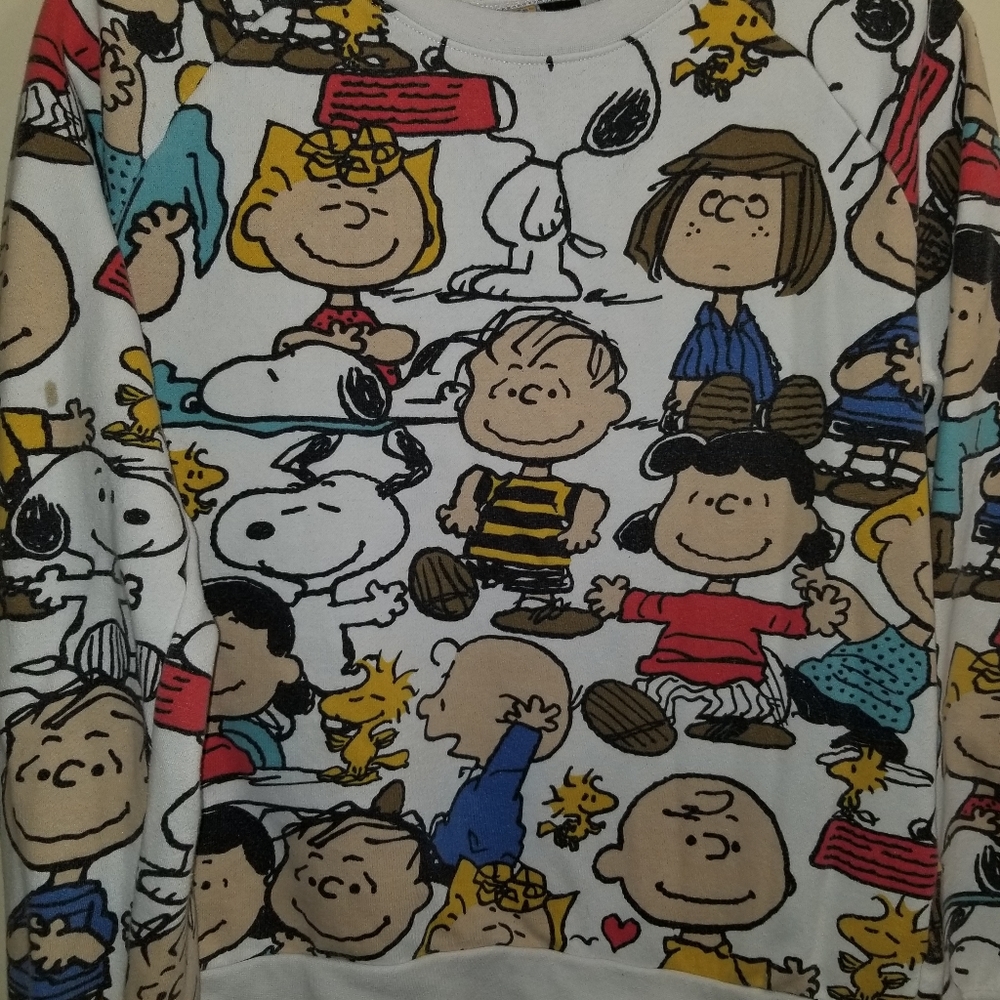 Peanuts Women's Sweaters Long Sleeves Size Large - Picture 2 of 7